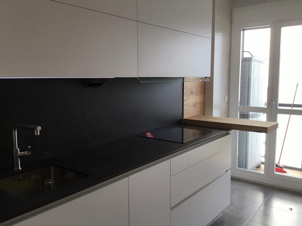 Mesa volada cocina de madera